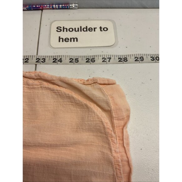 Free People Intimately Sleep Talker Shirt‎ Top oversized aysemmetrical Gauze MD - Picture 9 of 11